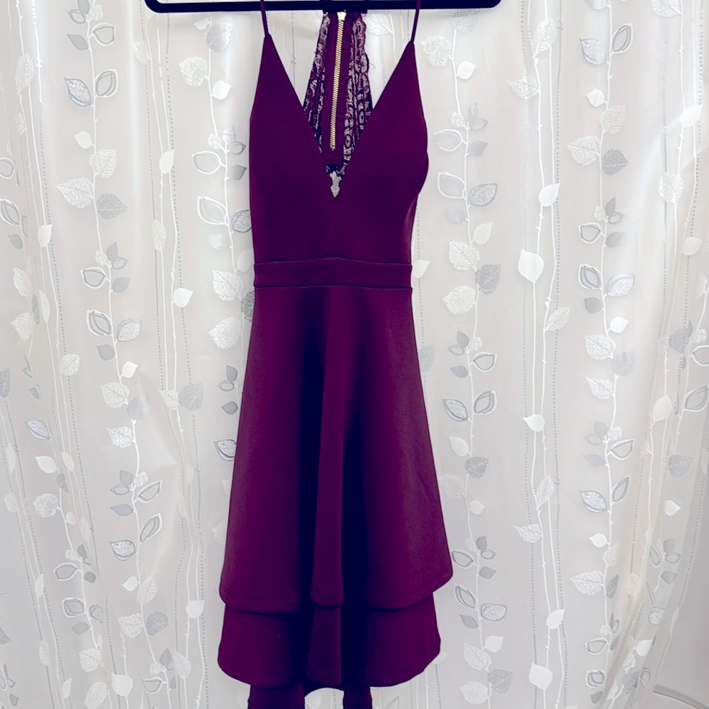 Burgundy dress size XS